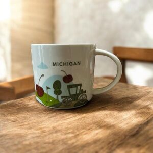 Starbucks Michigan You Are Here 14oz Ceramic Mug 2016
